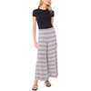 image:imageVince Camuto Womens Zig Zag Pull on Wide Leg PantRich Black