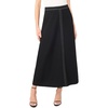 image:imageFront Seam Maxi SkirtRich Black