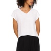 image:imageSequin V Neck Short Sleeve SweaterAntique White Silver
