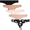 image:imageVince Camuto Boys No Show Seamless Hipster Panty Multipack UnderwearBlack Floral 5 Pack