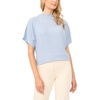 image:imageVince Camuto Cowl Neck Short Flutter Sleeve BlouseSky