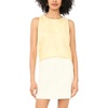 image:imageVince Camuto Long Length Tank with Side VentLemon Cream