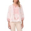 image:imageVince Camuto Peasant Blouse with Neck TieRose Hip