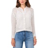 image:imageVince Camuto Pointelle Long Sleeve CardiganSilver Heather