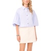 image:imageVince Camuto Puff Sleeve Cotton ButtonUp SSky