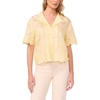 image:imageVince Camuto Relaxed Collar Short Sleeve ButtonUpLemon Cream