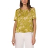 image:imageVince Camuto Short Sleeve Crew Neck BlouseGreen Oasis