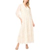 image:imageVince Camuto Three Teir Button Bodice MaxiCamel