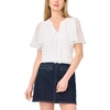 image:imageVince Camuto Tie Neck Princess Sleeve BlouseUltra White