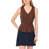 image:imageVince Camuto Vneck Buttondown TankMocha