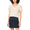 image:imageVince Camuto Vneck Tulip Sleeve BlouseAntique White