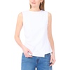 image:imageVince Camuto Womens Asymmetrical Sleeveless Knit BlouseNew Ivory
