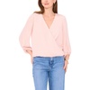 image:imageVince Camuto Womens Balloon Sleeve Cross Front BlouseSepia Rose