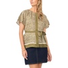 image:imageVince Camuto Womens Celted Crew Neck BlouseLight Olive