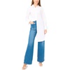 image:imageVince Camuto Womens Extra Long Belted Shirt Tail TopUltra White