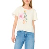 image:imageVince Camuto Womens Floral Print Short Sleeve BlouseAntique White