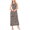 image:imageVince Camuto Womens Floral Print Sleeveless Keyhole Back Maxi DressRich Black