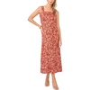 image:imageVince Camuto Womens Floral Square Neck Maxi DressRust