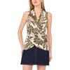 image:imageVince Camuto Womens Front Cross Over Wrap Sleeveless Tank TopBurnt Olive