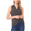 image:imageVince Camuto Womens Front Cross Over Wrap Tank TopRich Black