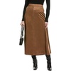 image:imageVince Camuto Womens Front Seam a Line SkirtCamel