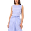image:imageVince Camuto Womens Linen Sleeveless Crew Neck BlouseUltramarine