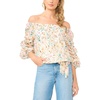 image:imageVince Camuto Womens Off the Shoulder 34 Sleeve Tie BlouseAntique White