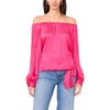 image:imageVince Camuto Womens Off the Shoulder Long Sleeve BlouseBeetroot Pink