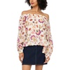 image:imageVince Camuto Womens Off the Shoulder Long Sleeve Tie BlouseNew Ivory