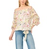 image:imageVince Camuto Womens OfftheShoulder Self Tie Long Bubble Sleeve TopRaspberry Sorbet