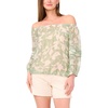 image:imageVince Camuto Womens Pleated Peasant Long Sleeve Rayon Lawn BlouseEucalyptus