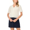 image:imageVince Camuto Womens Pointelle Short Sleeve CardiganAntique White