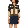 image:imageVince Camuto Womens Printed Collared Button Down 34 Sleeve BlouseRich Black