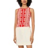 image:imageVince Camuto Womens Printed Sleeveless Tank TopLobster Red