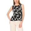image:imageVince Camuto Womens Printed Sleeveless TopRich Black