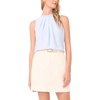 image:imageVince Camuto Womens Shirred Mock Neck Tank BlouseSky