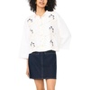 image:imageVince Camuto Womens Short Sleeve Collar Button Down TopNew Ivory