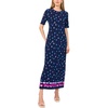 image:imageVince Camuto Womens Short Sleeve Knit Crew Neck Maxi DressClassic Navy