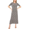 image:imageVince Camuto Womens Short Sleeve Knit Crew Neck Maxi DressRich Black