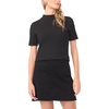 image:imageVince Camuto Womens Short Sleeve Mock Neck TopRich Black