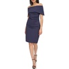 image:imageVince Camuto Womens Sleeveless Off Shoulder Cocktail Midi DressNavy