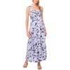 image:imageVince Camuto Womens Smocked Back Challis Maxi Dress462 Blue Shadow