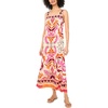 image:imageVince Camuto Womens Smocked Back Challis Maxi DressRaspberry Sorbet