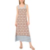 image:imageVince Camuto Womens Smocked Back Sleeveless Maxi DressRust