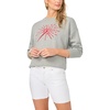 image:imageVince Camuto Womens Sparkler Motif Crew Neck Long Sleeve SweaterLight Heather Grey