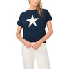 image:imageVince Camuto Womens Star Motif Crew Neck Short Sleeve SweaterClassic Navy