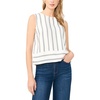 image:imageVince Camuto Womens Striped Sleeveless Crew Neck BlouseClassic Navy