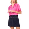 image:imageVince Camuto Womens Tie Neck Princess Sleeve BlouseRasberry Sorbet