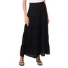 image:imageVince Camuto Womens Tiered Smocked Waist Maxi SkirtRich Black