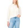 image:imageVince Camuto Womens Two Front Pocket Long Sleeve Button Down BlouseNew Ivory
